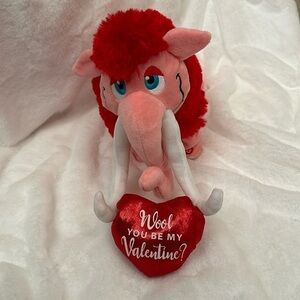 Gemmy Animated Valentine Mammoth  "I Melt With You" Valentine Plush Musical